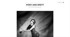 Desktop Screenshot of ponyandbrett.com